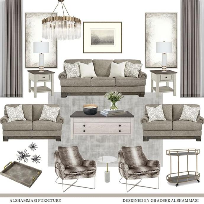 Living room mood board