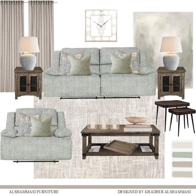 Living room mood board