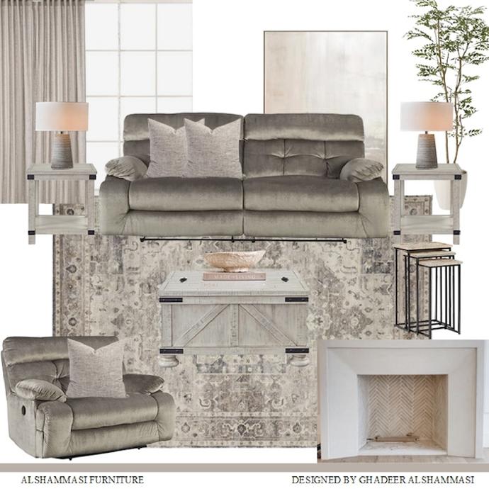 Living room mood board
